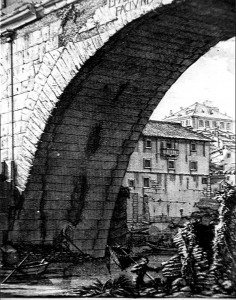 Puente Fabricio, Antichita Romane. G.B. Piranesi. 1756